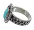 Turquoise Southwest Sterling Silver Ring Size 4-3/4 EX56380